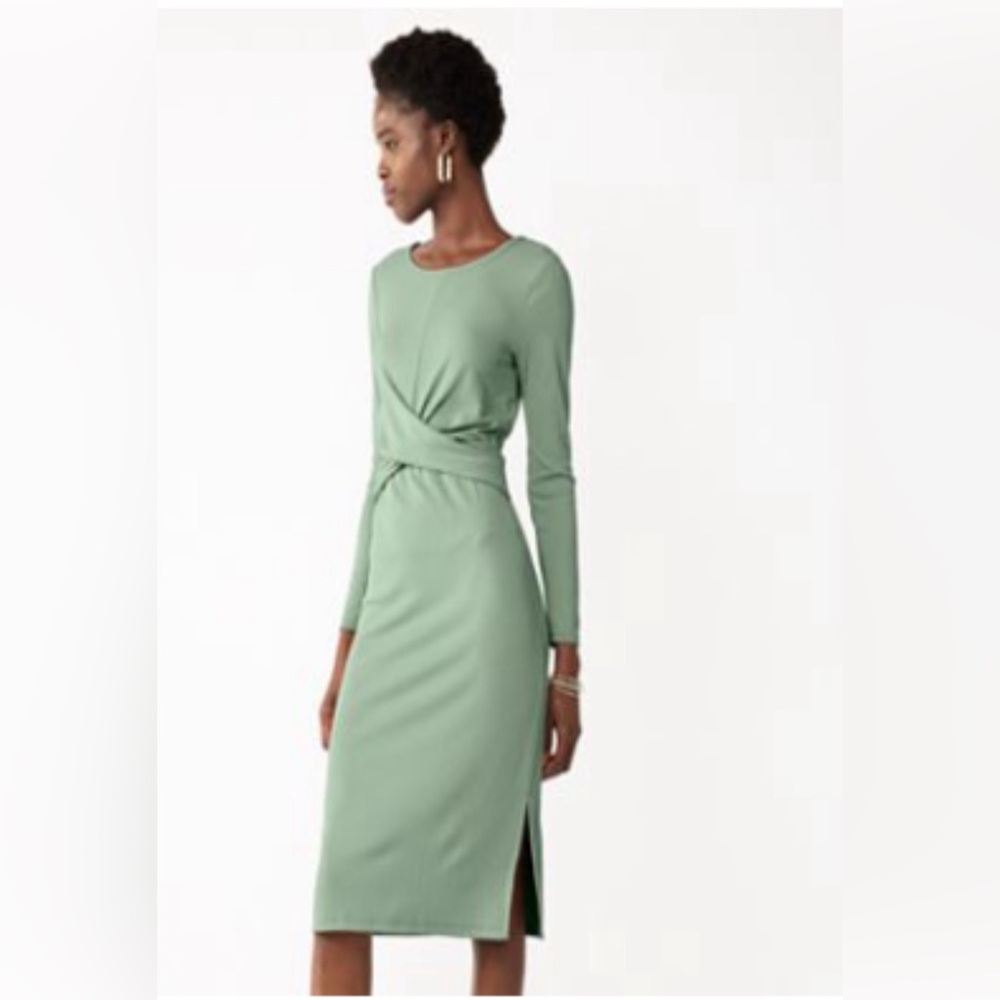 Women's Nine West Ribbed Long
Sleeve Dress
